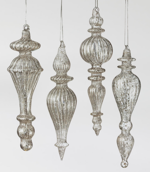 Ornament - Mercury Glass, Finial